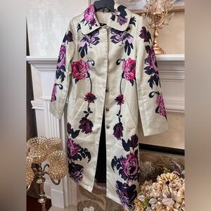 stylewe✨ Women's Floral Blazer - Cream and Purple✨